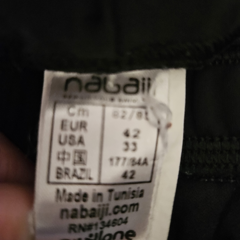 Nabaiji Men's Athletic Swim Trunks Size 33 - Picture 2 of 6